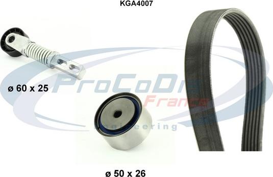 Procodis France KGA4007 - Поликлиновый ременный комплект www.autospares.lv