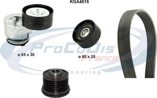 Procodis France KGA4015 - V-Ribbed Belt Set www.autospares.lv