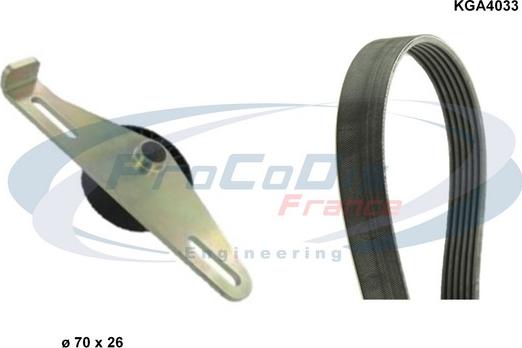 Procodis France KGA4033 - V-Ribbed Belt Set www.autospares.lv