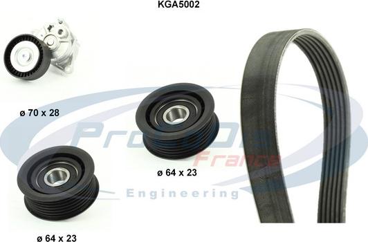 Procodis France KGA5002 - V-Ribbed Belt Set www.autospares.lv