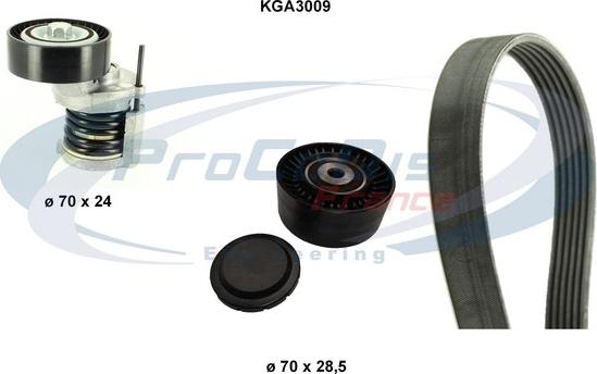 Procodis France KGA3009 - V-Ribbed Belt Set www.autospares.lv