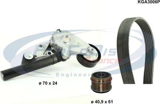 Procodis France KGA3006P - Поликлиновый ременный комплект www.autospares.lv