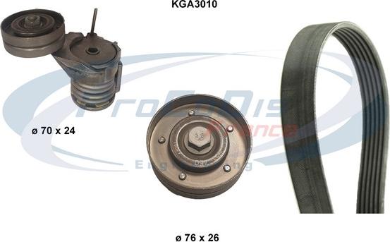 Procodis France KGA3010 - Поликлиновый ременный комплект www.autospares.lv