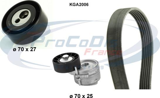 Procodis France KGA2006 - Поликлиновый ременный комплект www.autospares.lv