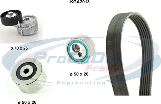 Procodis France KGA2013 - V-Ribbed Belt Set www.autospares.lv