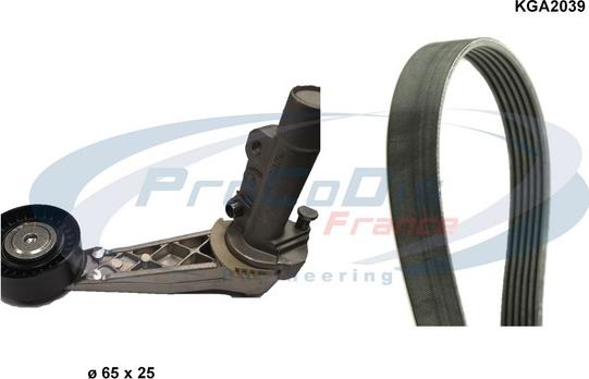 Procodis France KGA2039 - V-Ribbed Belt Set www.autospares.lv