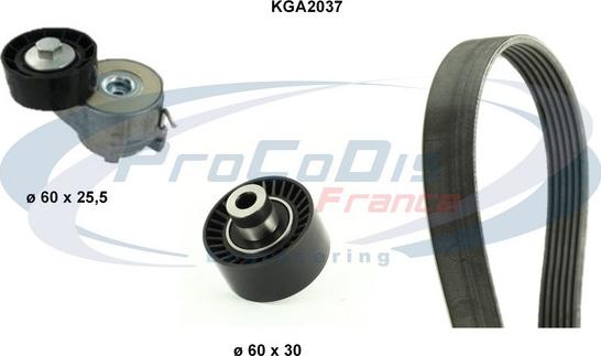 Procodis France KGA2037 - Поликлиновый ременный комплект www.autospares.lv