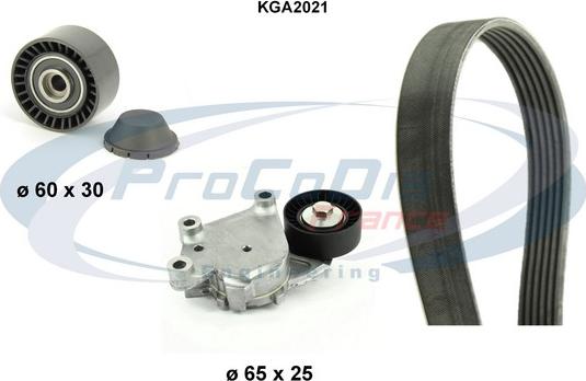 Procodis France KGA2021 - V-Ribbed Belt Set www.autospares.lv