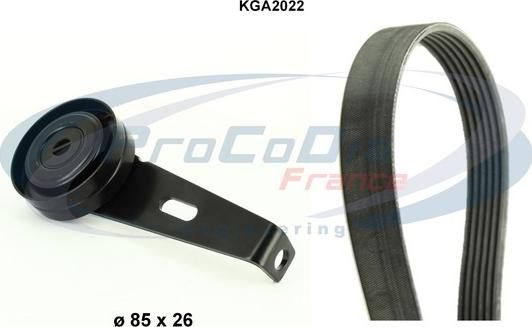 Procodis France KGA2022 - Поликлиновый ременный комплект www.autospares.lv