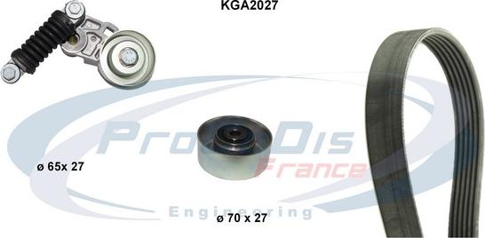 Procodis France KGA2027 - Поликлиновый ременный комплект www.autospares.lv