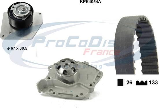 Procodis France KPE4054A - Ūdenssūknis + Zobsiksnas komplekts autospares.lv