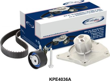 Procodis France KPE4036A - Ūdenssūknis + Zobsiksnas komplekts www.autospares.lv