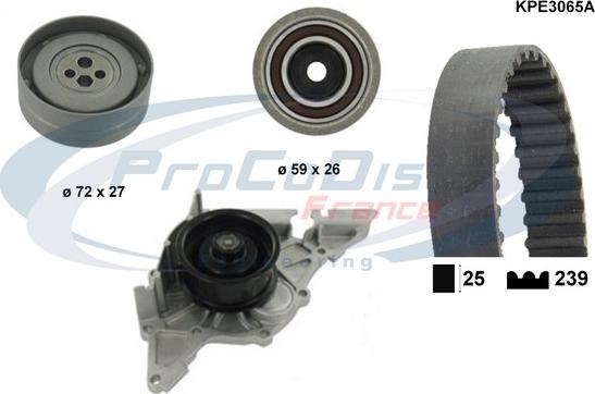 Procodis France KPE3065A - Water Pump & Timing Belt Set www.autospares.lv