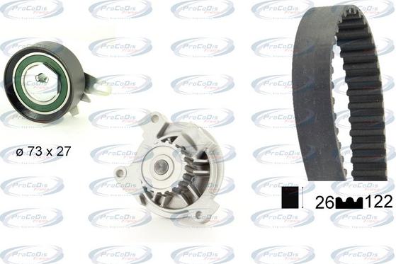 Procodis France KPE3067A - Water Pump & Timing Belt Set www.autospares.lv