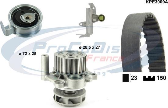 Procodis France KPE3009A - Water Pump & Timing Belt Set www.autospares.lv