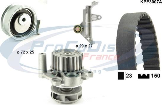 Procodis France KPE3007A - Water Pump & Timing Belt Set www.autospares.lv