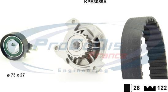 Procodis France KPE3089A - Water Pump & Timing Belt Set www.autospares.lv