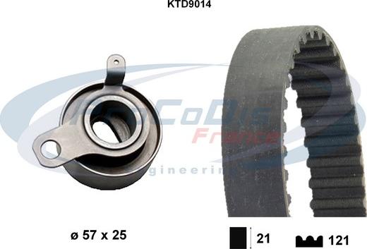 Procodis France KTD9014 - Zobsiksnas komplekts autospares.lv