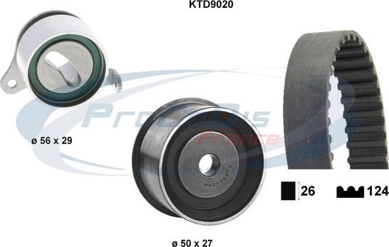 Procodis France KTD9020 - Zobsiksnas komplekts autospares.lv