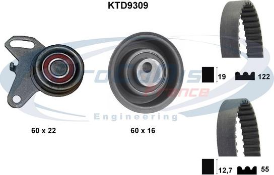 Procodis France KTD9309 - Timing Belt Set www.autospares.lv