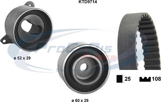 Procodis France KTD9714 - Zobsiksnas komplekts www.autospares.lv