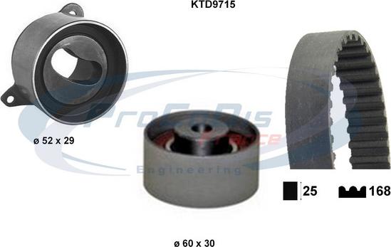 Procodis France KTD9715 - Zobsiksnas komplekts www.autospares.lv