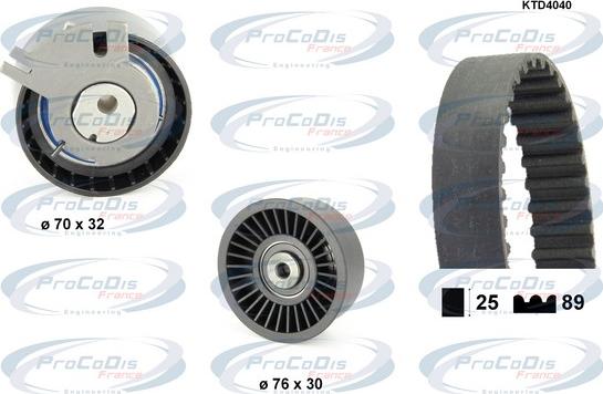 Procodis France KTD4040 - Timing Belt Set www.autospares.lv