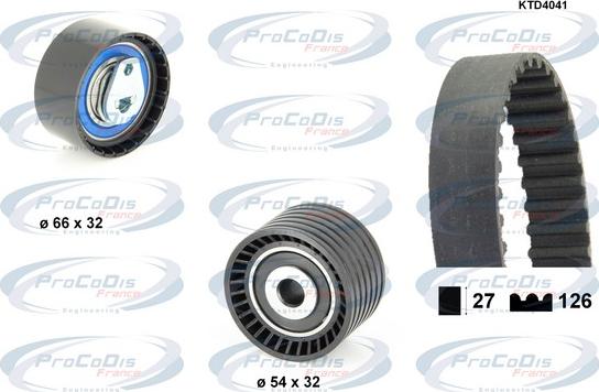 Procodis France KTD4041 - Timing Belt Set www.autospares.lv