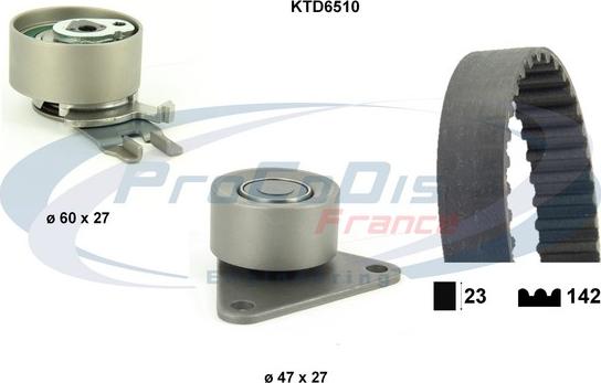 Procodis France KTD6510 - Комплект зубчатого ремня ГРМ www.autospares.lv