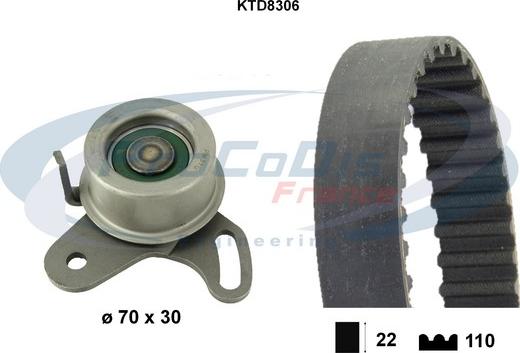 Procodis France KTD8306 - Zobsiksnas komplekts www.autospares.lv