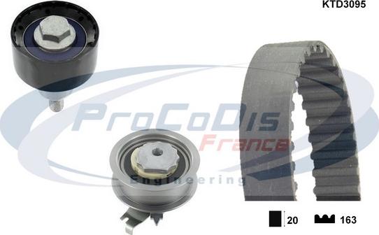 Procodis France KTD3095 - Комплект зубчатого ремня ГРМ www.autospares.lv