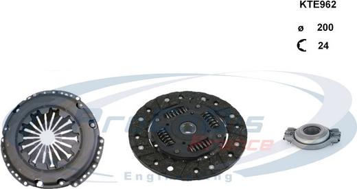 Procodis France KTE962 - Clutch Kit www.autospares.lv