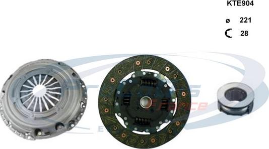 Procodis France KTE904 - Clutch Kit www.autospares.lv