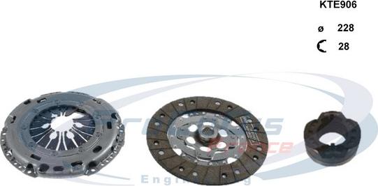 Procodis France KTE906 - Clutch Kit www.autospares.lv