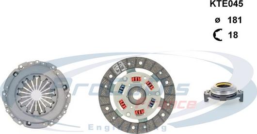 Procodis France KTE045 - Clutch Kit www.autospares.lv