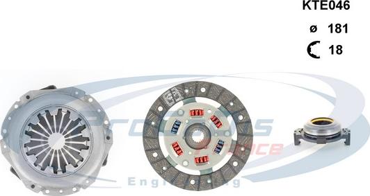 Procodis France KTE046 - Sajūga komplekts www.autospares.lv