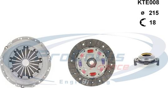 Procodis France KTE008 - Clutch Kit www.autospares.lv