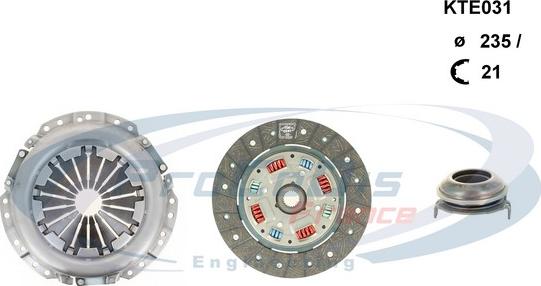 Procodis France KTE031 - Комплект сцепления www.autospares.lv