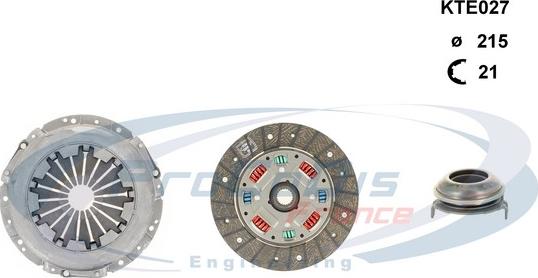 Procodis France KTE027 - Комплект сцепления www.autospares.lv