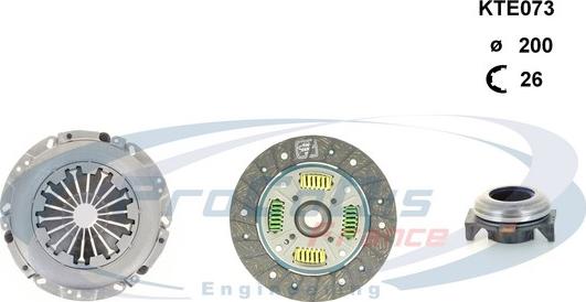 Procodis France KTE073 - Комплект сцепления www.autospares.lv