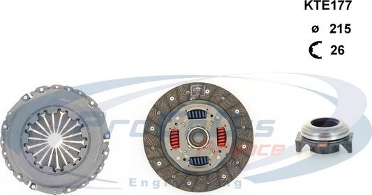 Procodis France KTE177 - Clutch Kit www.autospares.lv