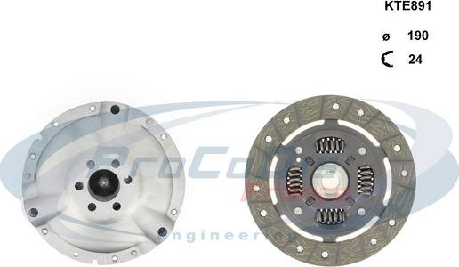 Procodis France KTE891 - Clutch Kit www.autospares.lv