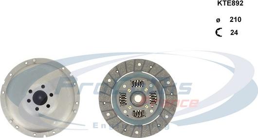 Procodis France KTE892 - Комплект сцепления www.autospares.lv