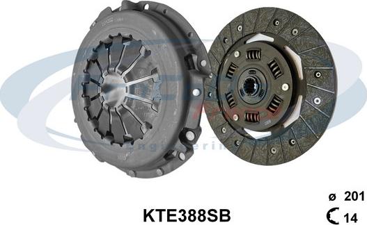 Procodis France KTE388 - Комплект сцепления www.autospares.lv