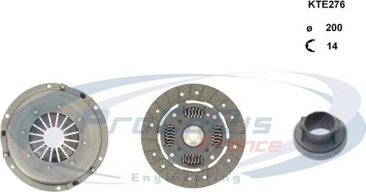 Procodis France KTE276 - Комплект сцепления www.autospares.lv