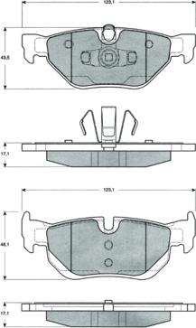 Procodis France PF1436 - Bremžu uzliku kompl., Disku bremzes autospares.lv