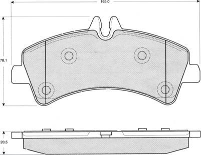 Procodis France PF1426 - Bremžu uzliku kompl., Disku bremzes www.autospares.lv