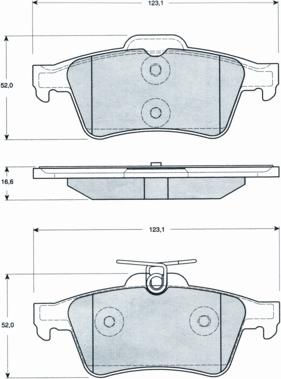 Procodis France PF1428 - Bremžu uzliku kompl., Disku bremzes www.autospares.lv