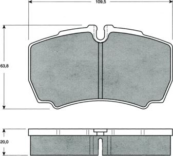 Procodis France PF1511 - Brake Pad Set, disc brake www.autospares.lv