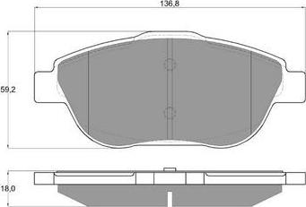 Procodis France PF1625 - Bremžu uzliku kompl., Disku bremzes autospares.lv